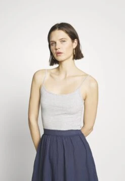 Anna Field 3Er Pack - Top - White/Navy/Light Grey -Anna Field 0e2da5d033314ab69bd7b99f581c9dfb