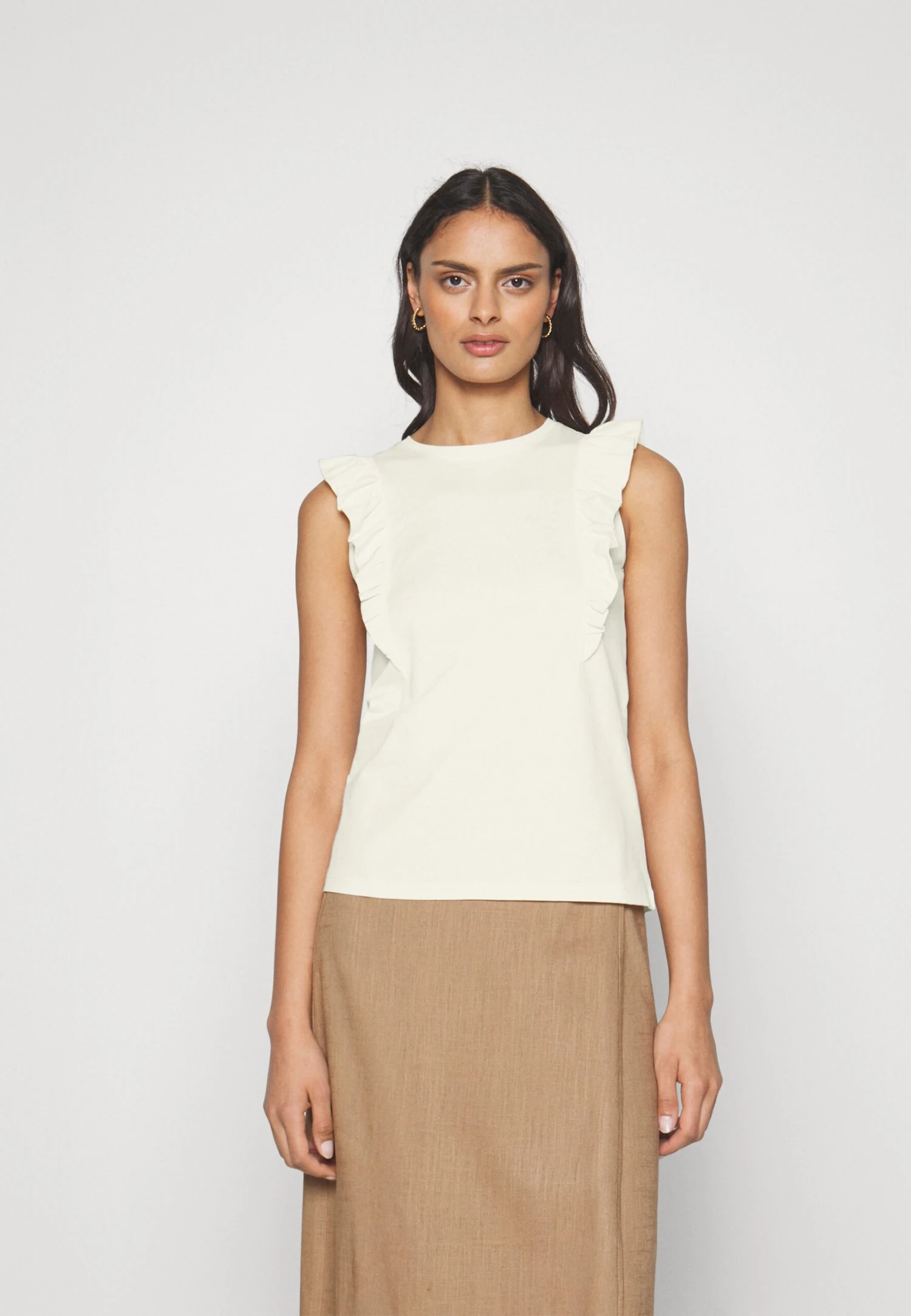 Anna Field T-Shirt Basic - Off White 3 Anna Field T-Shirt Basic - Off White