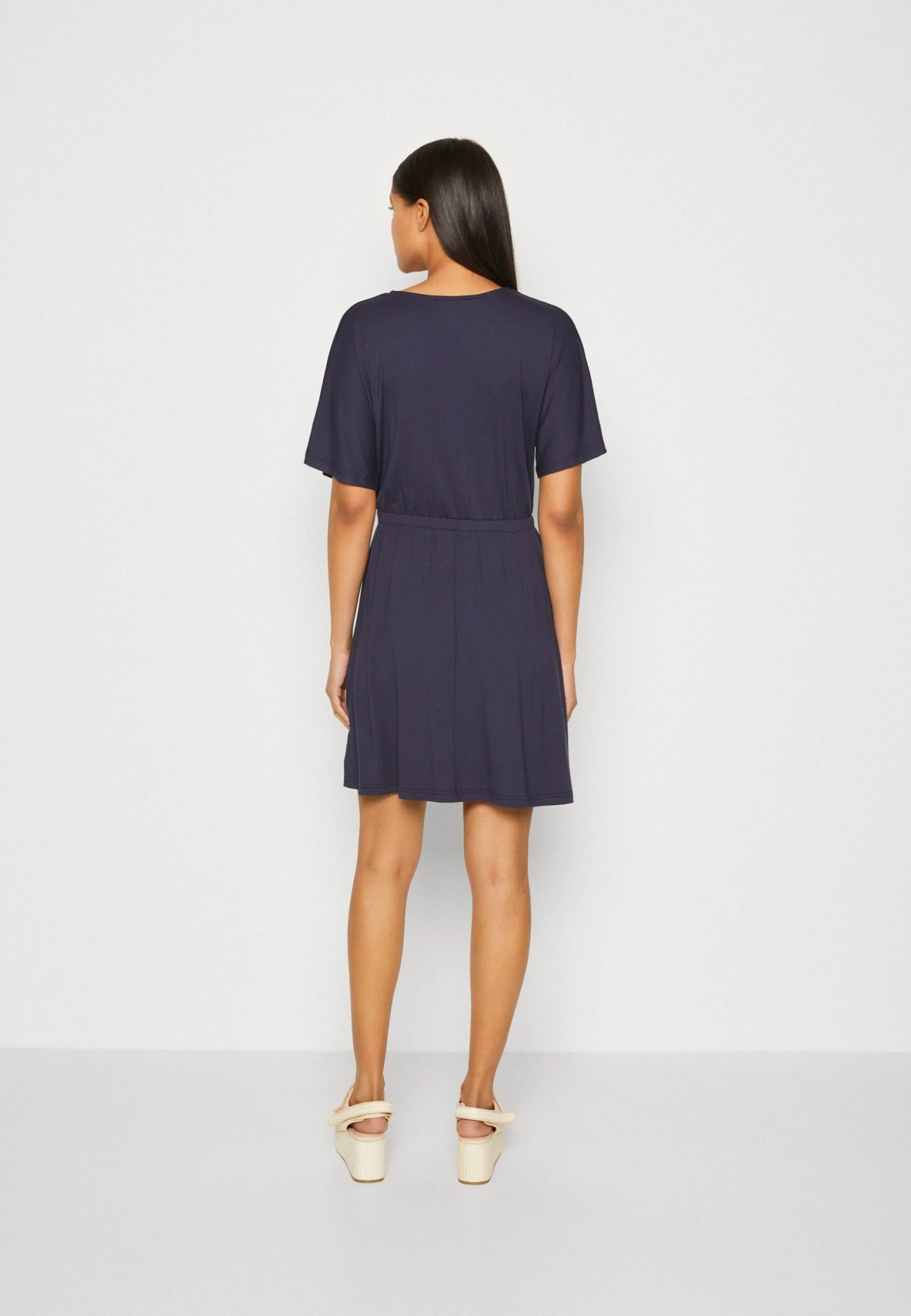 Anna Field Jerseyjurk - Dark Blue 5 Anna Field Jerseyjurk - Dark Blue - Afbeelding 3