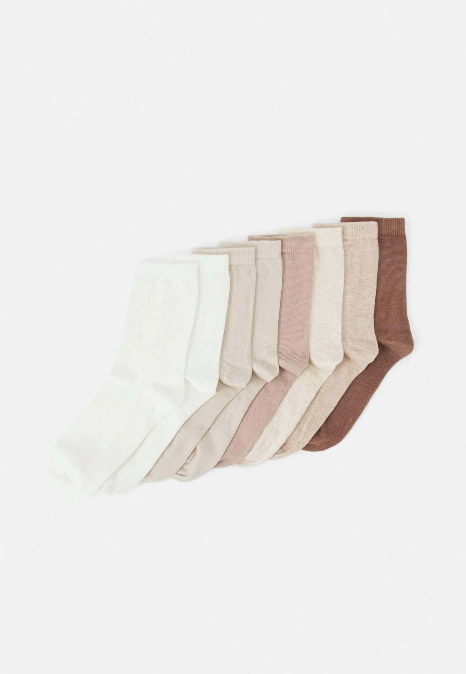 Anna Field 8 Pack - Sokken - White/Sand/Camel 3 Anna Field 8 Pack - Sokken - White/Sand/Camel