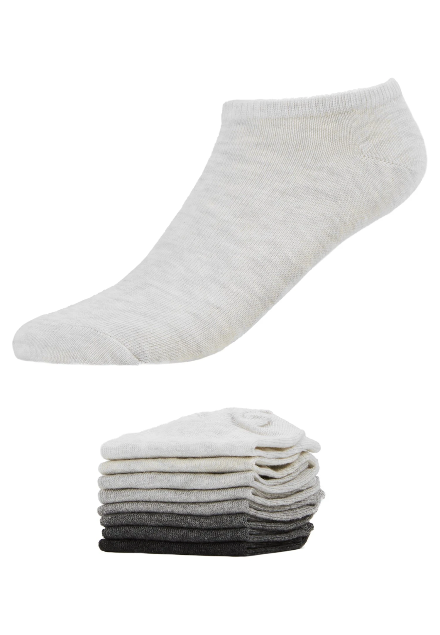 Anna Field 8Pp Sneaker Socks- Sokken - Grey 4 Anna Field 8Pp Sneaker Socks- Sokken - Grey - Afbeelding 2