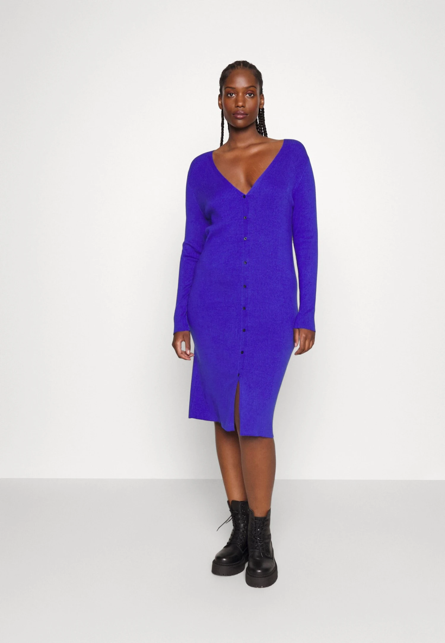 Gebreide Jurk - Blue 3 Gebreide Jurk - Blue