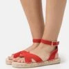 Anna Field Leather - Sandalen Met Plateauzool - Red -Anna Field e66e9b71fc074ffd9c153feb15ed84ce