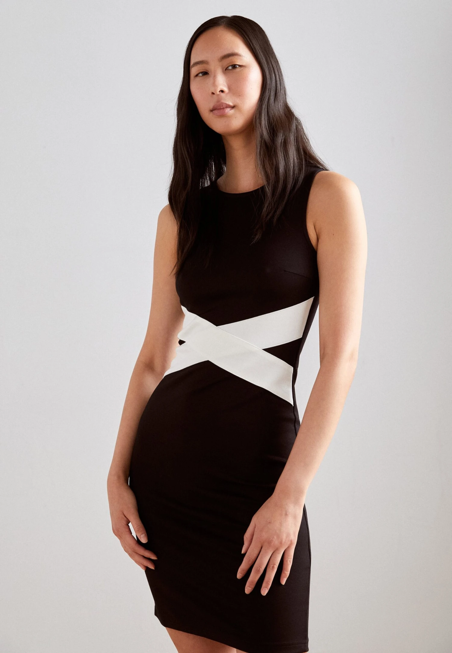 Anna Field Etui-Jurk - Black/White 3 Anna Field Etui-Jurk - Black/White